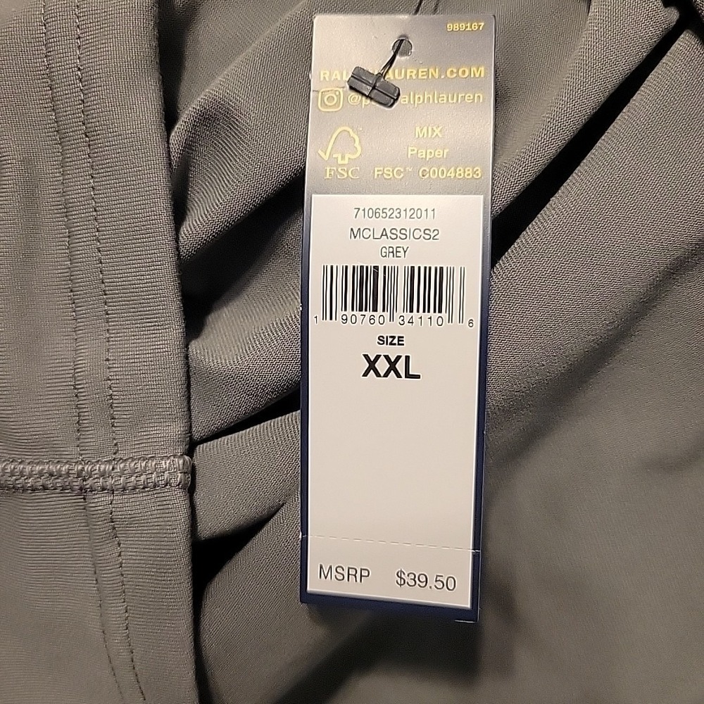 Polo Ralph Lauren Classic T-Shirt Mens Gray XXL  Athletic Crewneck Tee NEW - Picture 7 of 9